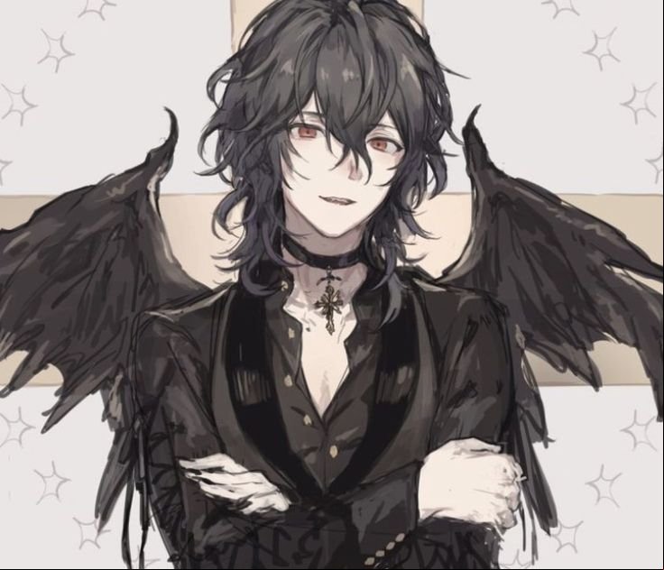 wings with Anime guy